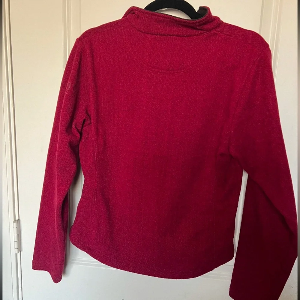 Straight‎ Down Red Quarter-Zip Sweater size Medium Cozy Fleece